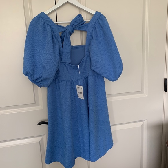 Free People Violet Mini Dress Dec Sky - Picture 4 of 6